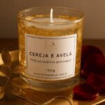 Vela Aromática Cereja e Avelã 150gr (PREMIUM)